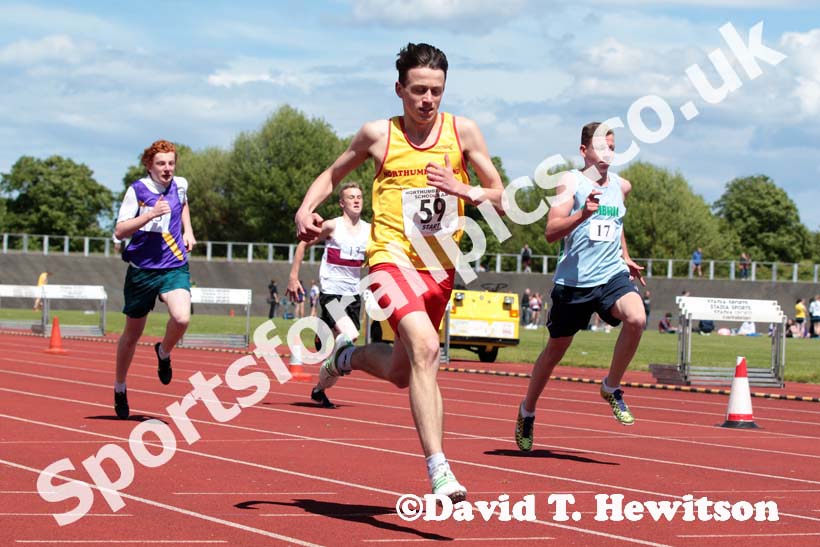 200 metres at the Annual Inter-Counties Schools, Cleveland v Cumbria v Durham v Northumberland at Claireville Stadium, Middlesbrough